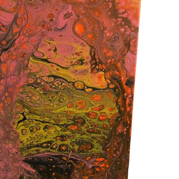 Large Original Modern Acrylic Abstract Wall Art Painting‎ Titled Psychedelic - Picture 7 of 10